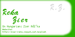 reka zier business card